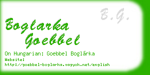 boglarka goebbel business card